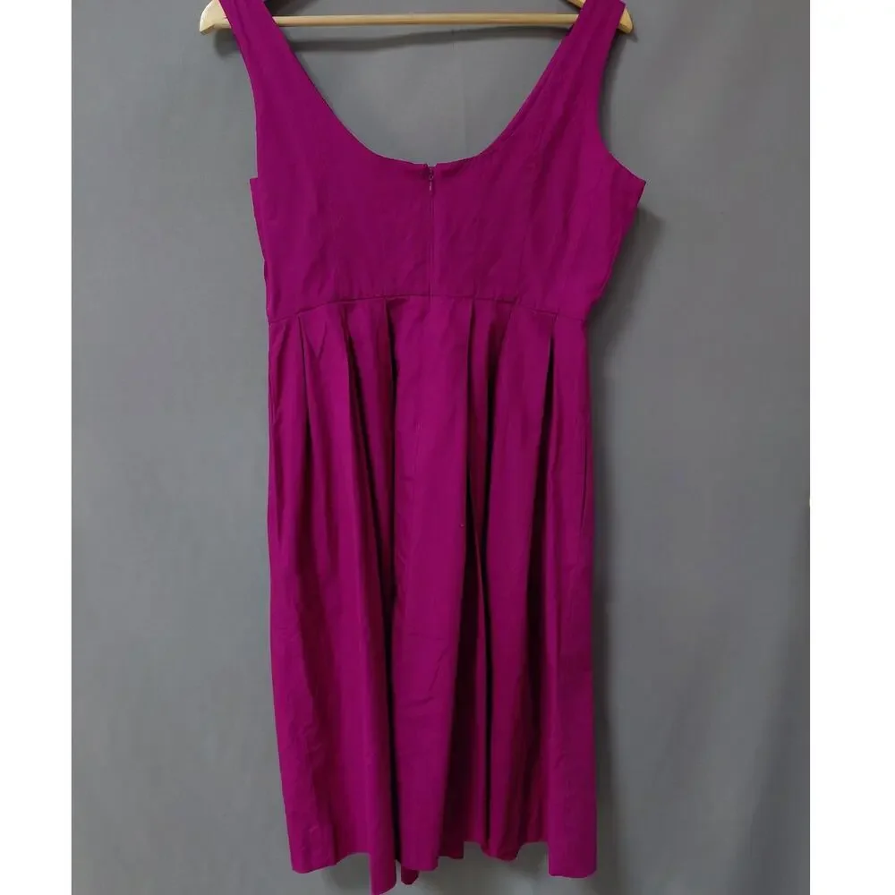 J.Crew Pink A-Line Knee Length Lined Dress Women Size 8